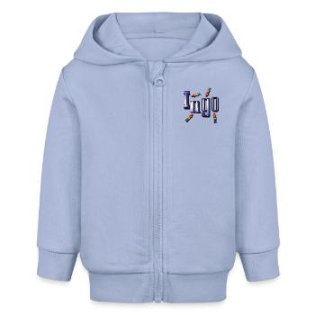 ingo2 - Baby Organic Zip-up Hoodie by Stanley/Stella - sky - Front