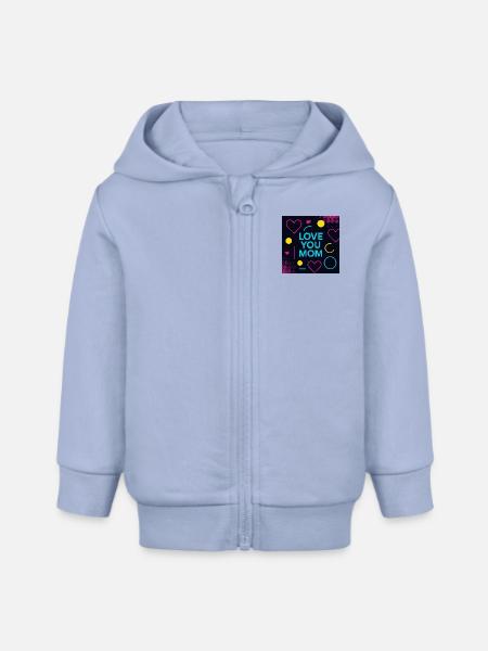 Verspielt und doch Trendie. - Baby Organic Kapuzenjacke Baby Connector von Stanley/Stella - Sky