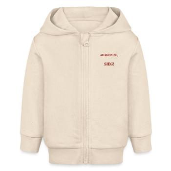 Dein Neid ist meine Anerkennung... - Baby Organic Kapuzenjacke Baby Connector von Stanley/Stella - Natur - Vorne