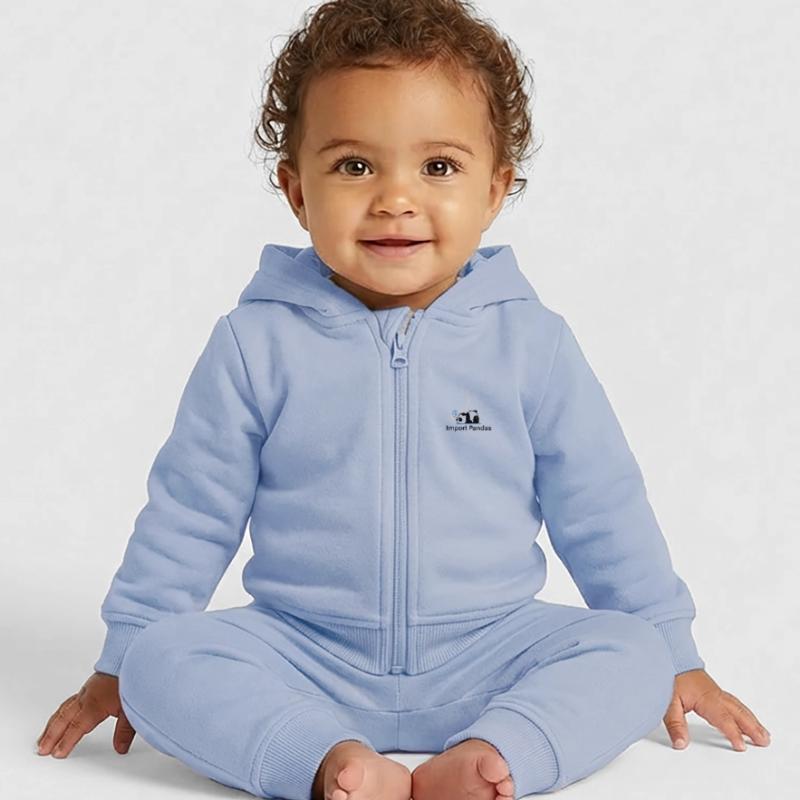 Import Pandas Python Joke Proggramer Baby Organic Zip-up Hoodie by Stanley/Stella