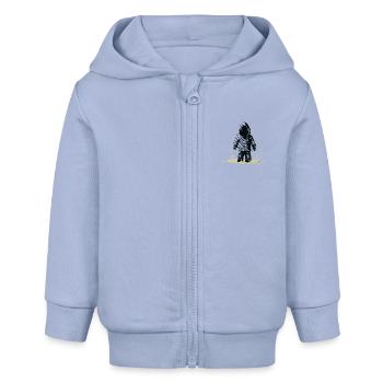 The Mystery - Baby Organic Zip-up Hoodie by Stanley/Stella - sky - Front