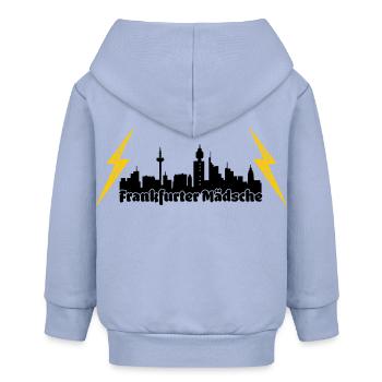 Frankfurter Maedsche ffm skyline - Baby Organic Kapuzenjacke Baby Connector von Stanley/Stella - Sky - Hinten