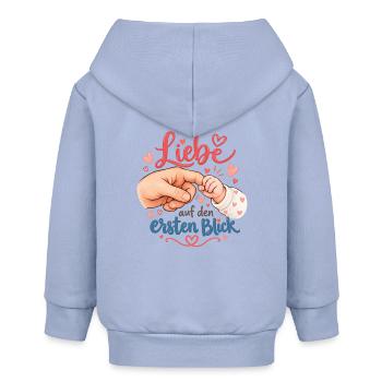 Liebe auf den ersten Blick - Baby Organic Kapuzenjacke Baby Connector von Stanley/Stella - Sky - Hinten