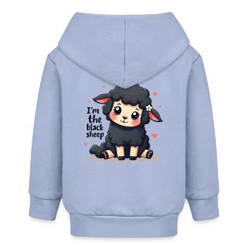 Je suis le mouton noir – et j’en suis fier ! - Veste à capuche bébé bio Stanley/Stella - ciel - Dos
