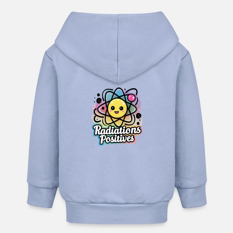 Radiations Positives pour Enfants Joie - Veste à capuche bébé bio Stanley/Stella - ciel
