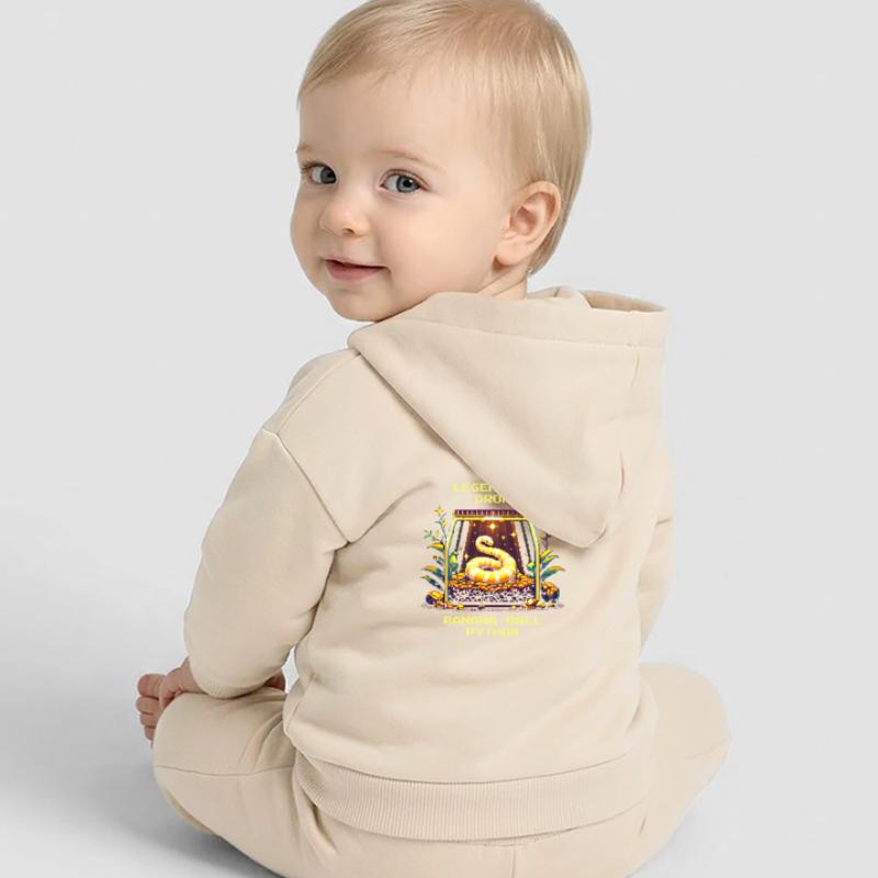 Legendärer Fund: Banana Königspython | Python Baby Organic Kapuzenjacke Baby Connector von Stanley/Stella
