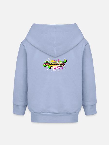 Bockwurst Graffiti - Baby Organic Kapuzenjacke Baby Connector von Stanley/Stella - Sky