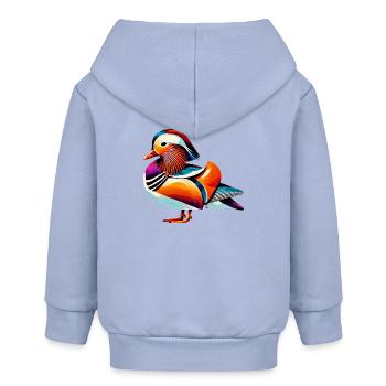 Mandarinente - Baby Organic Kapuzenjacke Baby Connector von Stanley/Stella - Sky - Hinten