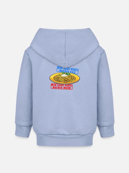 Nudeln - Baby Organic Kapuzenjacke Baby Connector von Stanley/Stella - Sky
