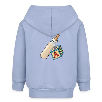 Baby Collection Summer Sun 15 - Baby Organic Zip-up Hoodie by Stanley/Stella - sky - Back
