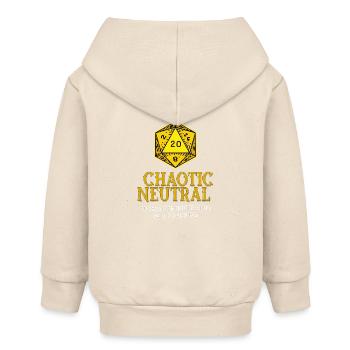 Chaotische neutrale Würfel - Baby Organic Kapuzenjacke Baby Connector von Stanley/Stella - Natur - Hinten
