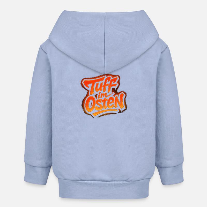 Tuf à l’est - Veste à capuche bébé bio Stanley/Stella - ciel