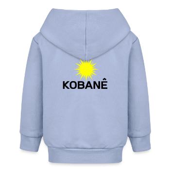 Kobane_Kurdistan_Sonne - Baby Organic Zip-up Hoodie by Stanley/Stella - sky - Back
