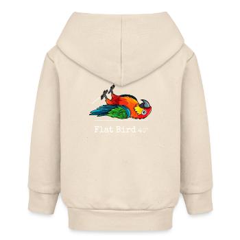Flat Bird à 40 degrés - Veste à capuche bébé bio Stanley/Stella - écru doux - Dos