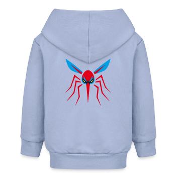 Moskito, Mücke, Insekt, Böse - Baby Organic Kapuzenjacke Baby Connector von Stanley/Stella - Sky - Hinten