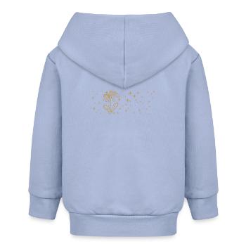 Träume groß - Baby Organic Kapuzenjacke Baby Connector von Stanley/Stella - Sky - Hinten