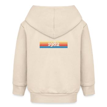 1982 - Baby Organic Zip-up Hoodie by Stanley/Stella - soft Ecru - Back