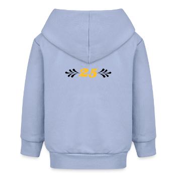 2541614 14743929 noces d’argent - Veste à capuche bébé bio Stanley/Stella - ciel - Dos