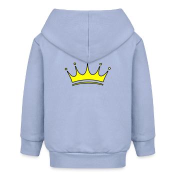 Krone Symbol - Baby Organic Kapuzenjacke Baby Connector von Stanley/Stella - Sky - Hinten
