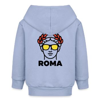 Rom Statue Sonnenbrille Italien Urlaub - Baby Organic Kapuzenjacke Baby Connector von Stanley/Stella - Sky - Hinten