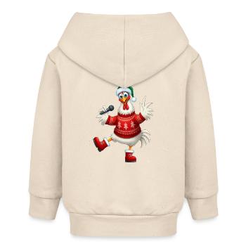 Urlaub Singende Henne Pullover - Baby Organic Kapuzenjacke Baby Connector von Stanley/Stella - Natur - Hinten