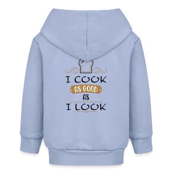 Chef amateur - Veste à capuche bébé bio Stanley/Stella - ciel - Dos