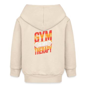Gym-Hantel-Therapie-Workout - Baby Organic Kapuzenjacke Baby Connector von Stanley/Stella - Natur - Hinten