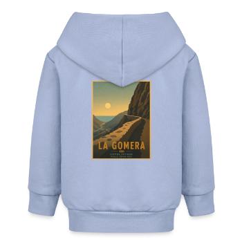 Camino Antiguo Alte Strasse Valle Gran Rey - Baby Organic Kapuzenjacke Baby Connector von Stanley/Stella - Sky - Hinten