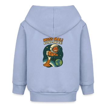 WC Muss Mal Astro Druck - Veste à capuche bébé bio Stanley/Stella - ciel - Dos