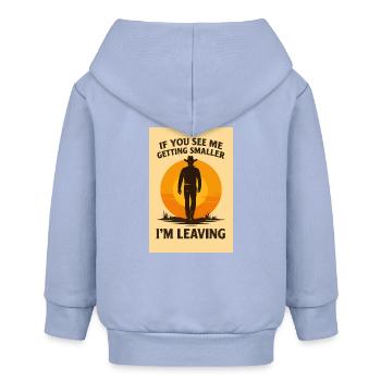 Western Cowboy Sonnenuntergang Motiv Design - Baby Organic Kapuzenjacke Baby Connector von Stanley/Stella - Sky - Hinten