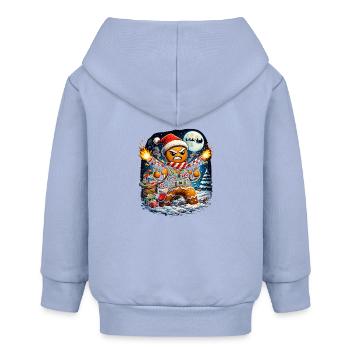 Chevalier en pain d’épices dans le combat de Noël - Veste à capuche bébé bio Stanley/Stella - ciel - Dos