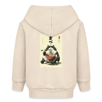 Festin de chats ramen - Veste à capuche bébé bio Stanley/Stella - écru doux - Dos