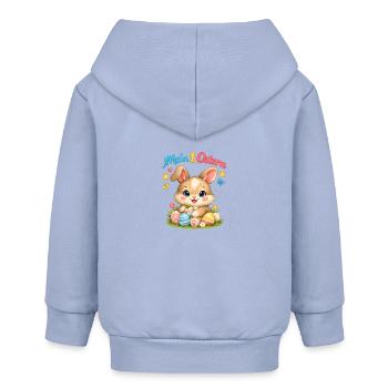 Mein 1. Ostern Baby Osterhase - Baby Organic Kapuzenjacke Baby Connector von Stanley/Stella - Sky - Hinten