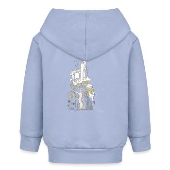 Machine à tatouer - Veste à capuche bébé bio Stanley/Stella - ciel - Dos
