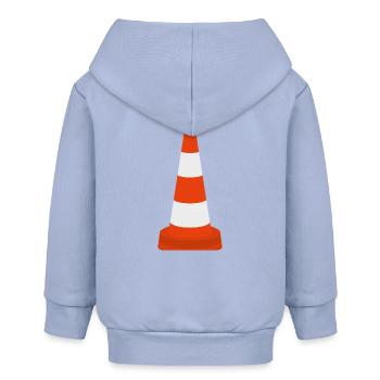 Cône de cône de trafic de pylônes Cône d’avertissement Cône icône de cône - Veste à capuche bébé bio Stanley/Stella - ciel - Dos