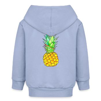 Ananas - Veste à capuche bébé bio Stanley/Stella - ciel - Dos