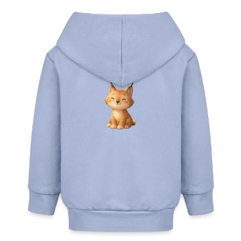 Lynx - Baby Organic Zip-up Hoodie by Stanley/Stella - sky - Back