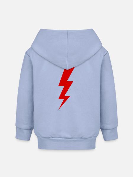 Blitz – Gewitter, Sturm & Elektrizität Power - Baby Organic Kapuzenjacke Baby Connector von Stanley/Stella - Sky