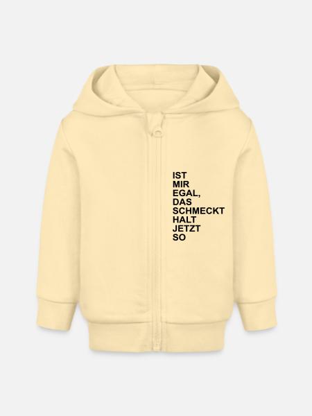 kochen - Baby Organic Kapuzenjacke Baby Connector von Stanley/Stella - Creme