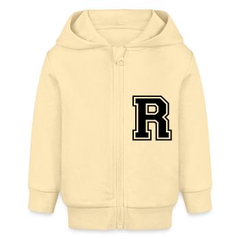 R - Baby Organic Kapuzenjacke Baby Connector von Stanley/Stella - Creme - Vorne