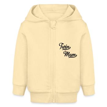 Twin Mom - Baby Organic Kapuzenjacke Baby Connector von Stanley/Stella - Creme - Vorne