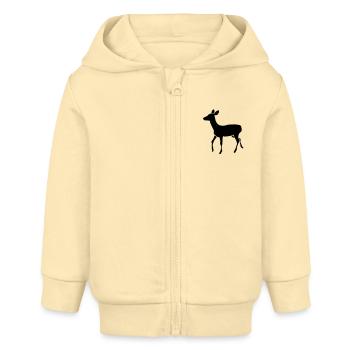 Rehgeiß - Baby Organic Kapuzenjacke Baby Connector von Stanley/Stella - Creme - Vorne
