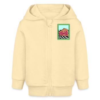 TRAUM-PORTION - Baby Organic Kapuzenjacke Baby Connector von Stanley/Stella - Creme - Vorne
