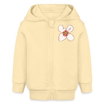 Liebe - Baby Organic Kapuzenjacke Baby Connector von Stanley/Stella - Creme - Vorne