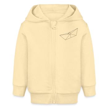 boot - Baby Organic Kapuzenjacke Baby Connector von Stanley/Stella - Creme - Vorne