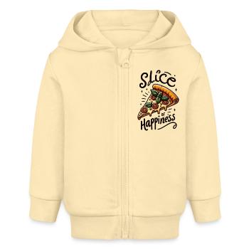 Tranche de bonheur - Veste à capuche bébé bio Stanley/Stella - crème - Devant