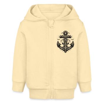 Anker - Baby Organic Kapuzenjacke Baby Connector von Stanley/Stella - Creme - Vorne