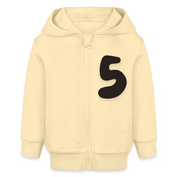 5 - Baby Organic Zip-up Hoodie by Stanley/Stella - cream - Front