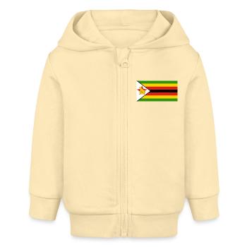 Zimbabwe - Veste à capuche bébé bio Stanley/Stella - crème - Devant