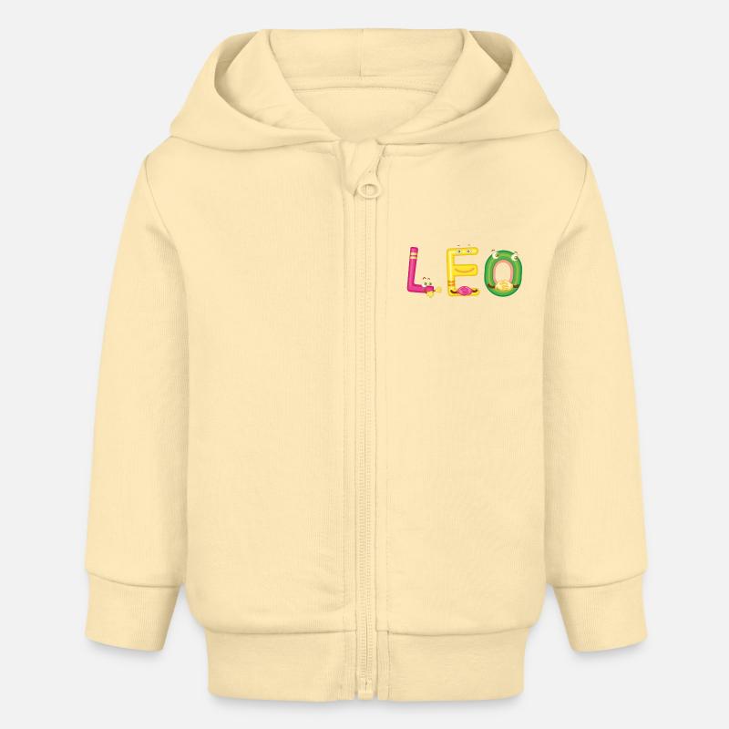 Leo - Veste à capuche bébé bio Stanley/Stella - crème